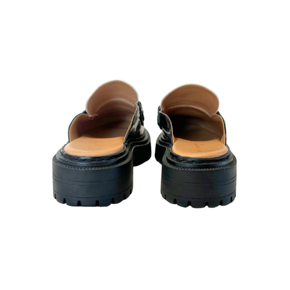 Circus NY by Sam Edelman Evangeline Mule Platform Lug Sole Black/White Size 8.5M - Picture 7 of 9